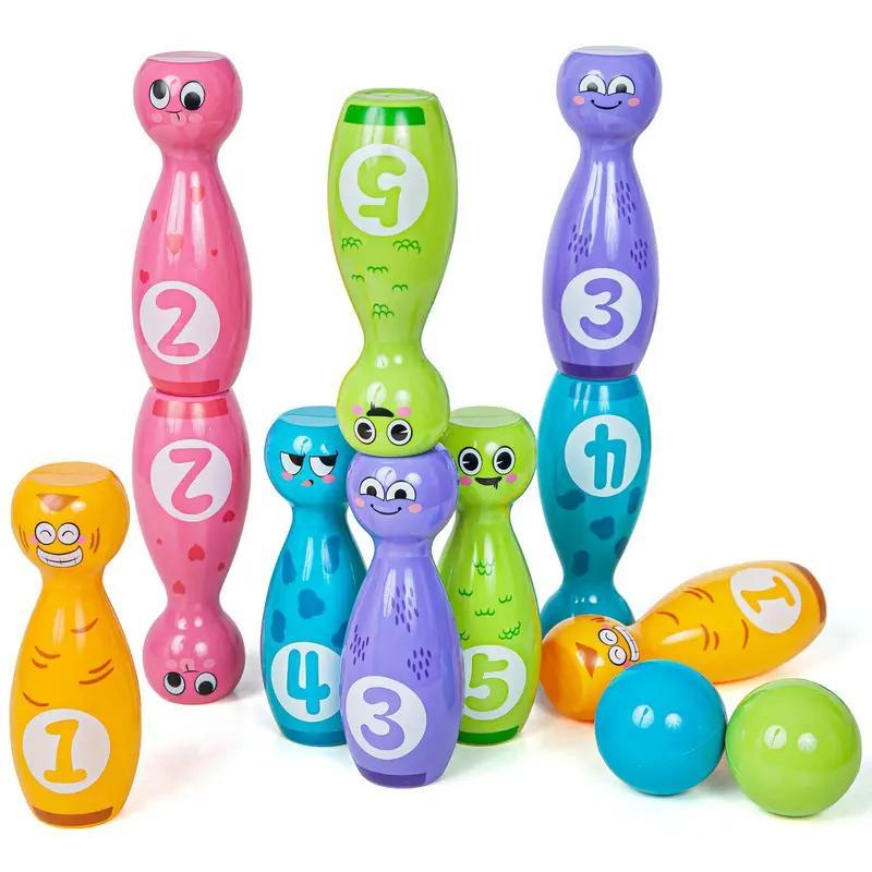 Fun Bowling Toy Set for Kids, Engaging Indoor Sports Playroom, Active Play & Parent-Child Interactive Interaction Game, Cartoon Characters Bowling Balls to Enhance Hand-Eye Coordination