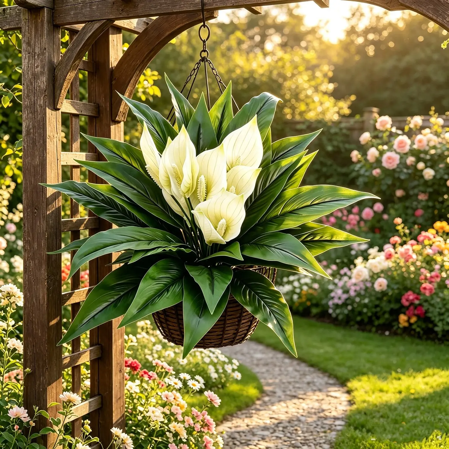 4Pcs Fade & UV Resistant Artificial Palm HangingGreenery, Artificial Faux Greenery, Natural Forest Style Decor, Easy To Install & Hang, Durable Fake Plants Perfect For Indoor Wall, Outdoor Porch, Balcony & Home Decor, Lifelike & Maintena