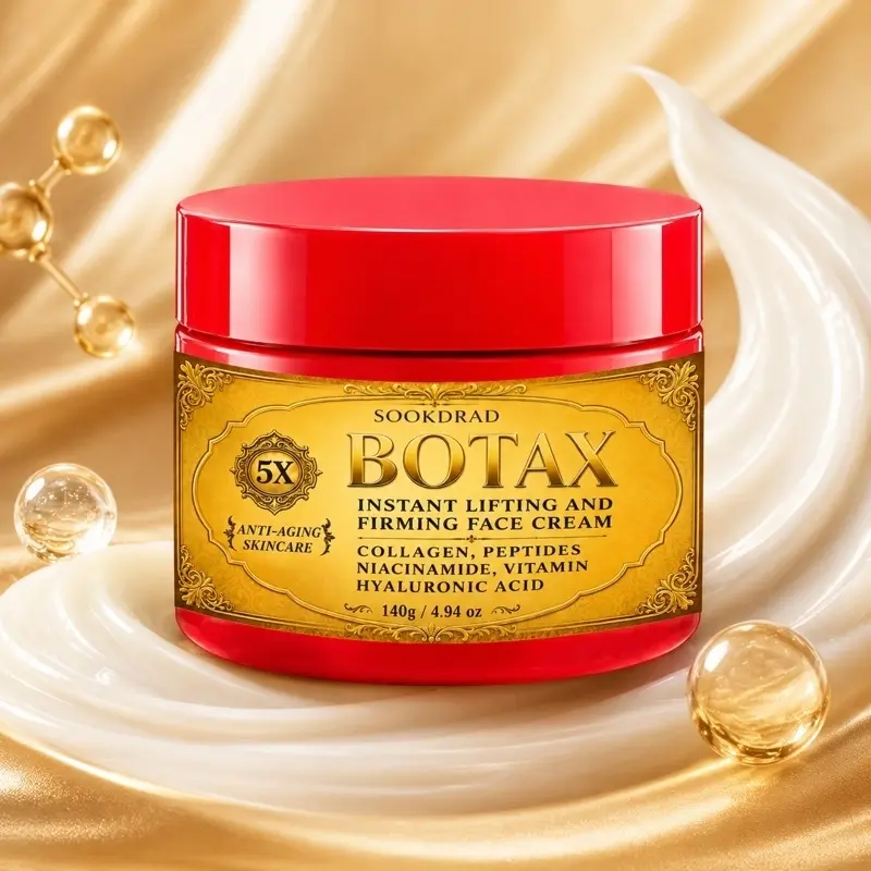 Botax face cream, collagen, peptides, niacinamide, hyaluronic acid, instant lifting, firming, facial care, anti-aging, Moisturizer, Glow, Skin repair, 4.94 oz, 140g