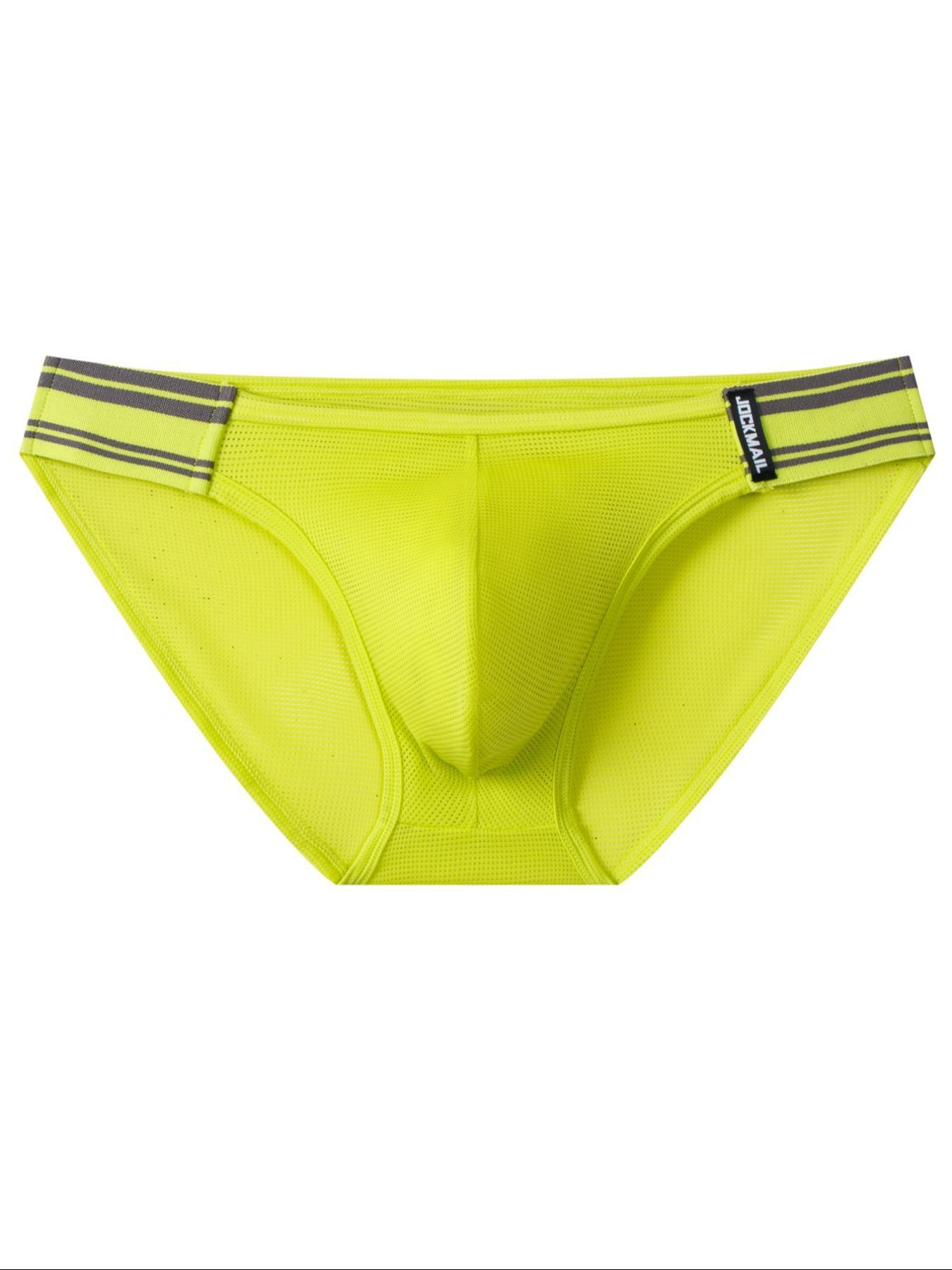 Men's Sexy Striped Print Low Waist Brief, Casual Party Breathable Comfortable Underwear for All Seasons, Men's Underwear for Daily Wear, Comfy Fabric