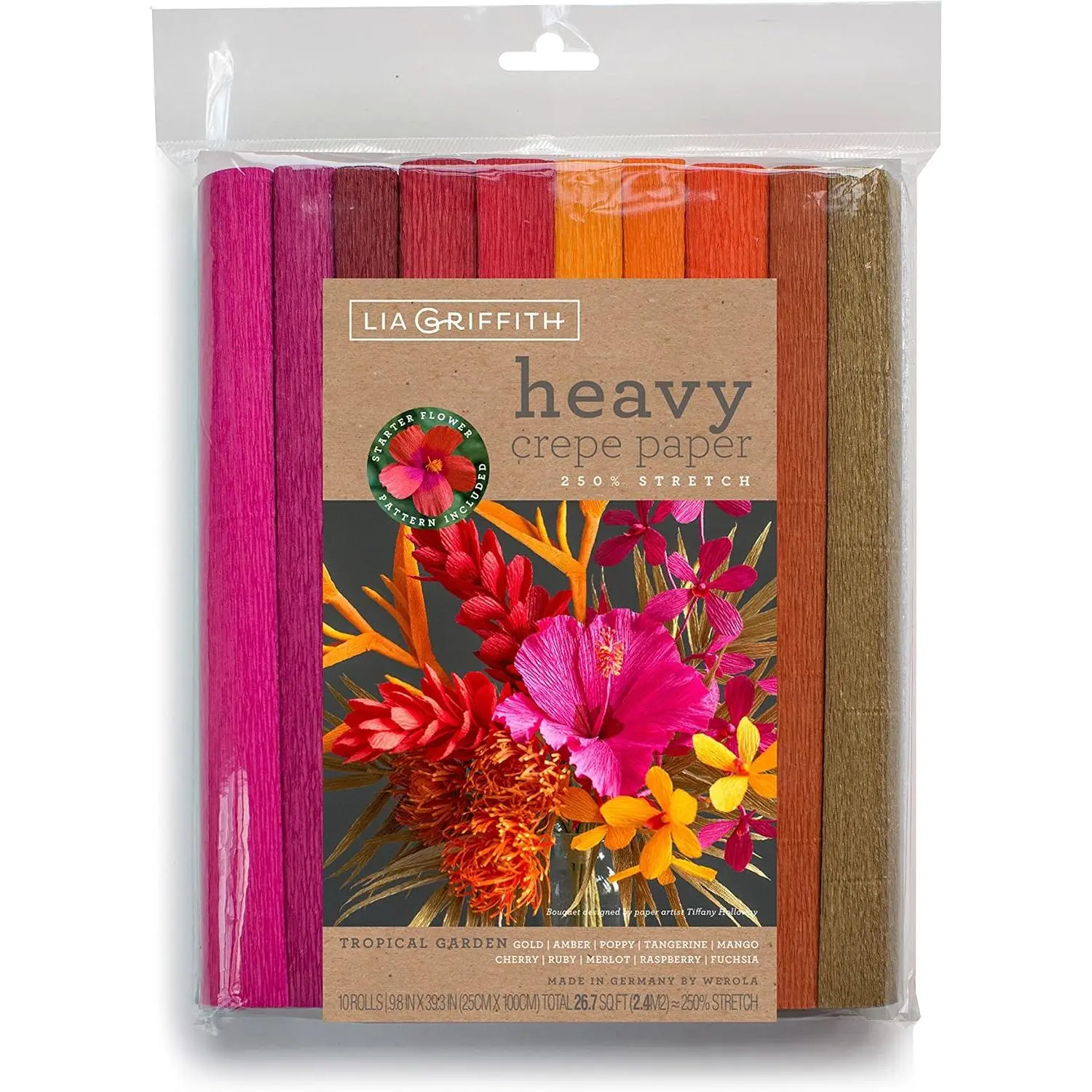 Lia Griffith Tropical Garden Heavy Crepe Paper