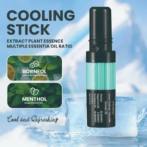 Portable Mint Nasal Inhaler Stick, Refreshing Aromatic Essential Oil Nasal Congestion Relief, Wake Up Energy Boost for Driving and Studying