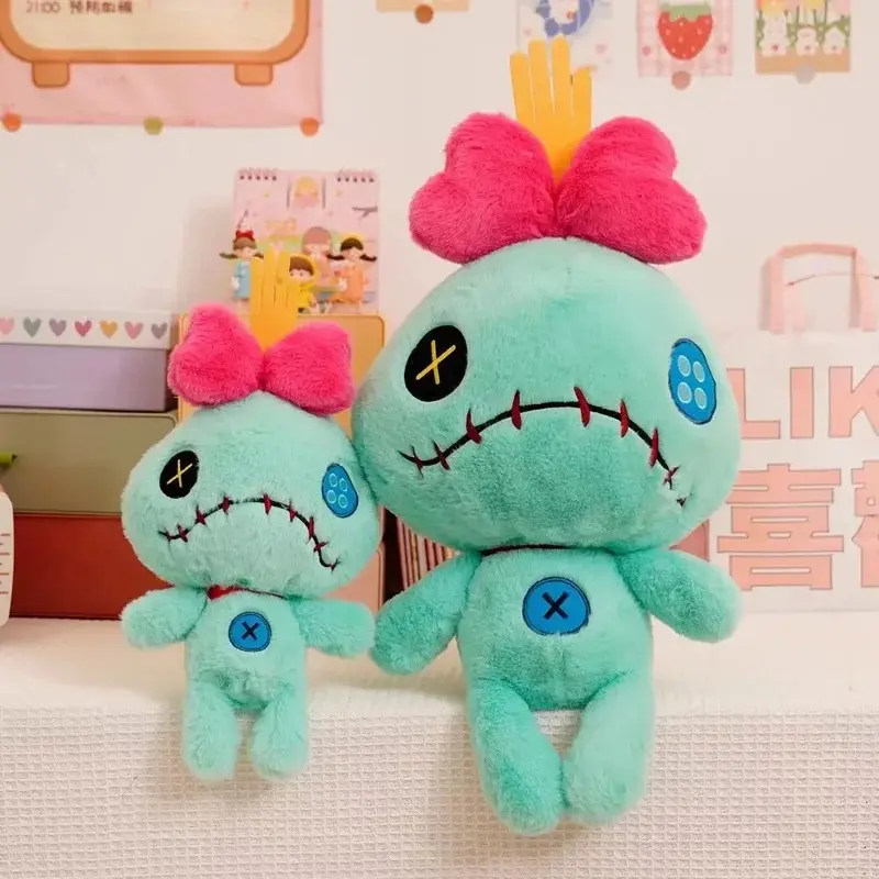 35cm Cute Stitch's Friend Scrump Soft Plush Toy, Huggable Size Stuffed Anime Doll, Hug Pillow Xmas Gift for Anime Lovers Girls