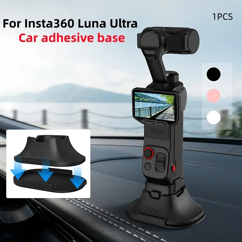 Insta360 Luna Ultra Car Mount Base, Silicone Desktop Holder, 2-In-1 Detachable Stand, Camera Tripod Adapter, Easy Installation