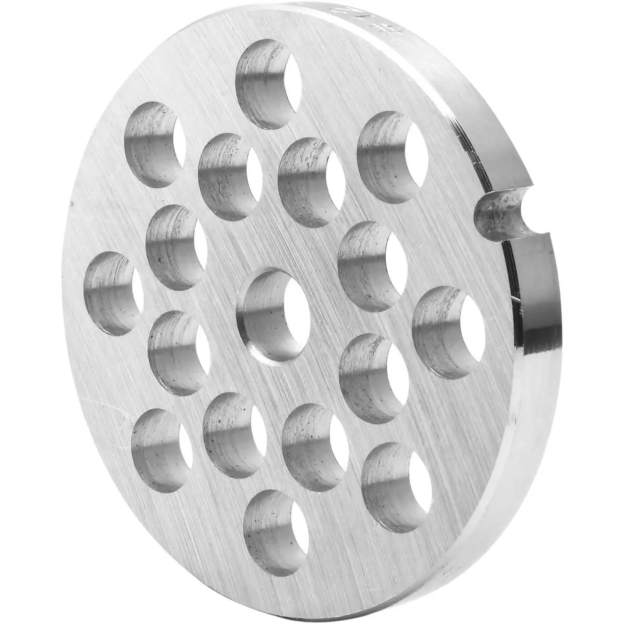 #12 Stainless Steel Meat Grinder Plate Discs Blades(2/5 Hole Plate) | for Food Chopper, Meat Grinders, Heavy Duty Cutting Disks