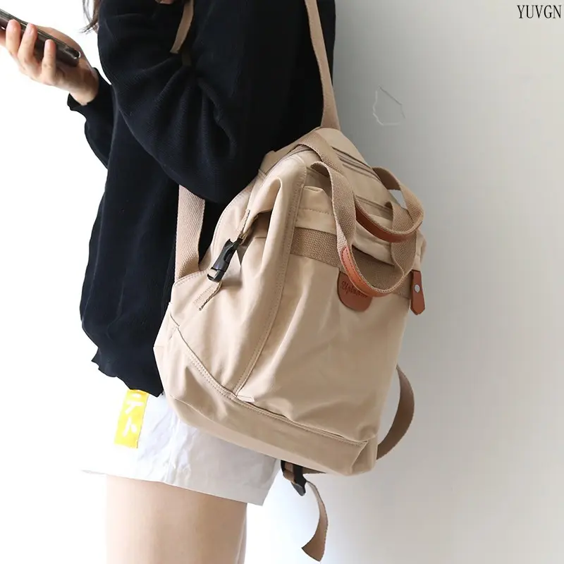 Vintage Lightweight Backpacks for School, Casual Canvas Draw String Bag with High-Capacity and Adjustable Woven Straps for Daily Commute, Sports & Outdoor Leisure, Travel Backpack, Daypack, Unisex, Drawstring Top, Drawstring Flap Backpack
