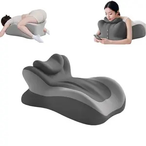 Multi-Functional Crawling Pillow with Small Pillow, Washable Cover, Non-Slip Base, Comfortable Sleep Aid for Kids