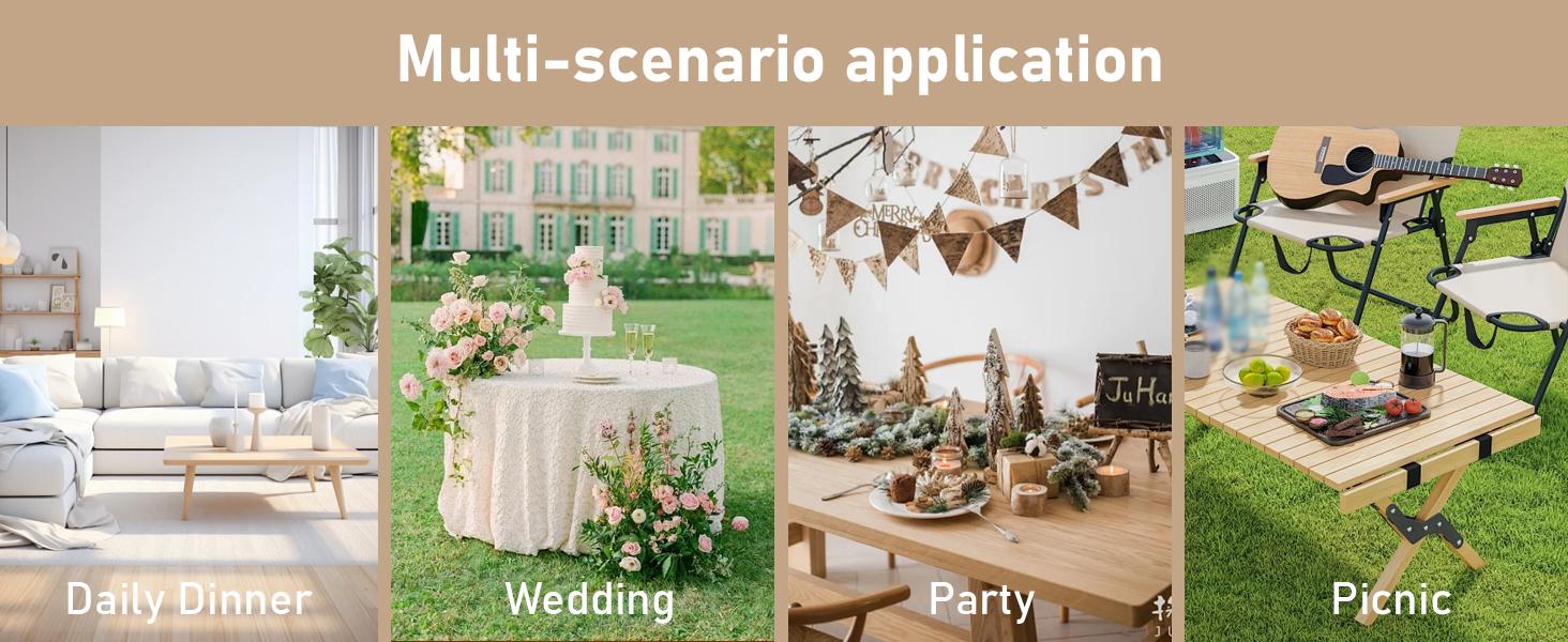 Lace Tablecloth Embroidery Floral, Table Cloth Rectangle Table with Wavy Openwork,Tablecloths for Wedding,Afternoon Tea,