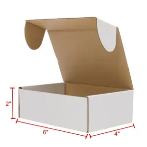 【Materials】50 corrugated cardboard boxes, 6x4x2" (15.2*10*5cm), white on the outside and yellow on the inside.
