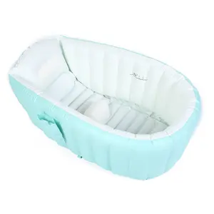 Foldable Inflatable Baby Bath Tub for Newborns, Home Use Infant Bubble Bath Basin, Suitable for 0-3 Years Old Children, Comfortable Design
