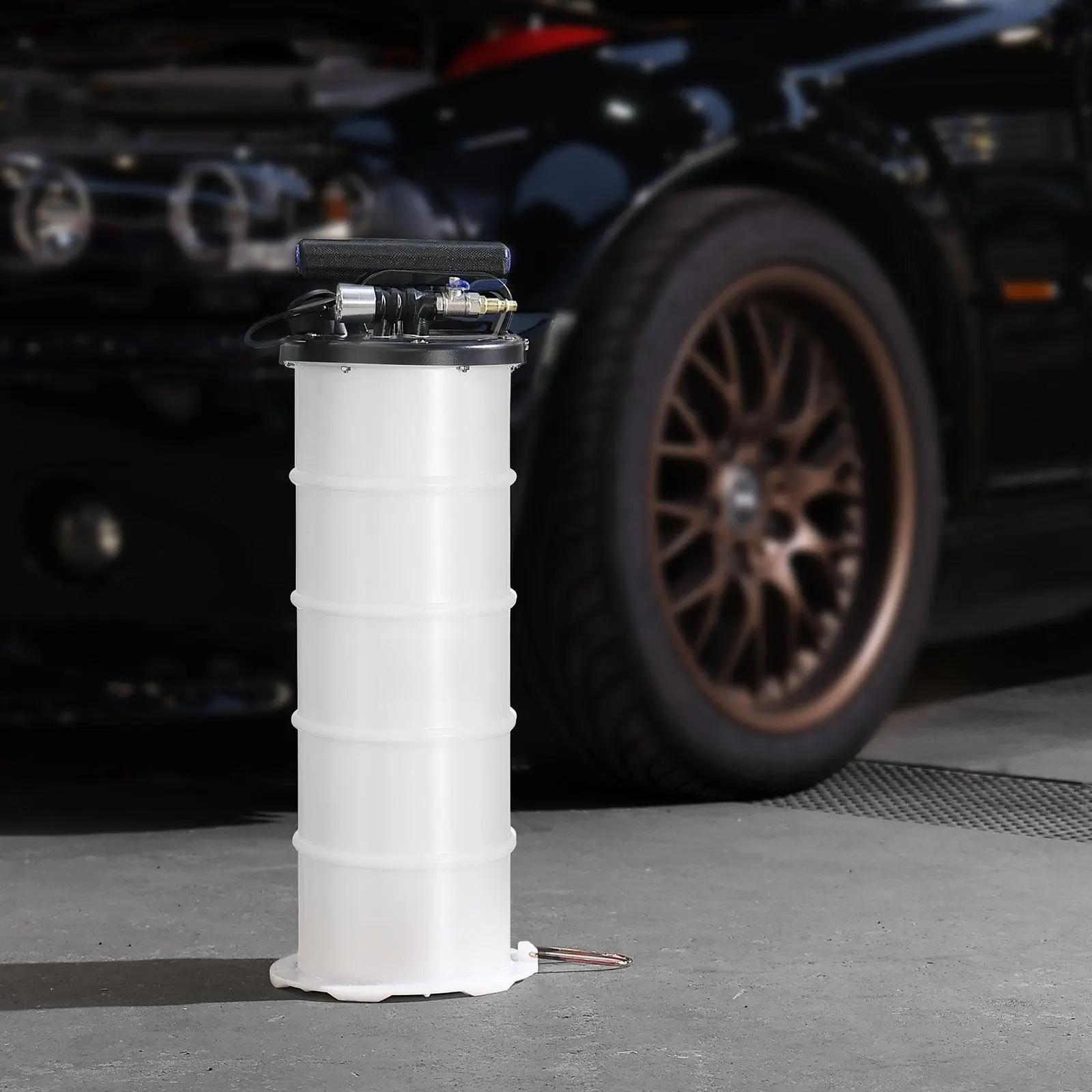 Fluid Extractor, 1.74 Gallons (6.5 Liters), Pneumatic/Manual Oil Changer Vacuum Fluid Extractor with Dipstick and Suction Hose, Oil Extractor Change Pump for Automotive Fluids Vacuum Evacuation