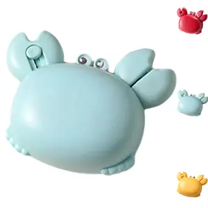Novelty Kawaii Crab Shaped Fridge Magnet Multi Tool, 3 Functions Mini Scissors, Bottle Opener & Storage Clip, Cute Colorful Kitchen Accessory As Small Holiday Gift For Cooking Lovers & Apartment Dwellers