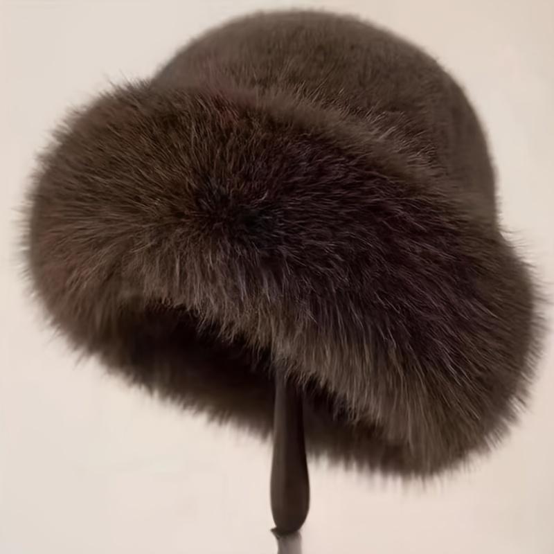 Women's Faux Fur Mongolian Winter Hat - Thick Fleece Lining for Ultimate Warmth - Soft Plush Design, One Size Fits Most - Perfect for Cold Weather Daily Wear