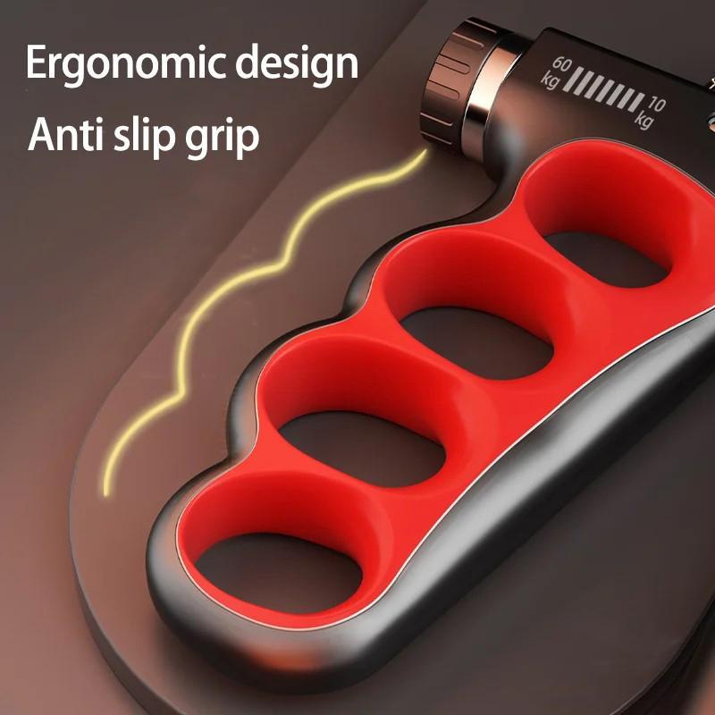 LINGPENG Adjustable Hand Grip Strength Trainer, Handgrip, 5-100kg Hand Grip Strengthener with LCD Display, Hand Strengthening Training Equipment for Home Gym Workout #GLOBAL PICKS