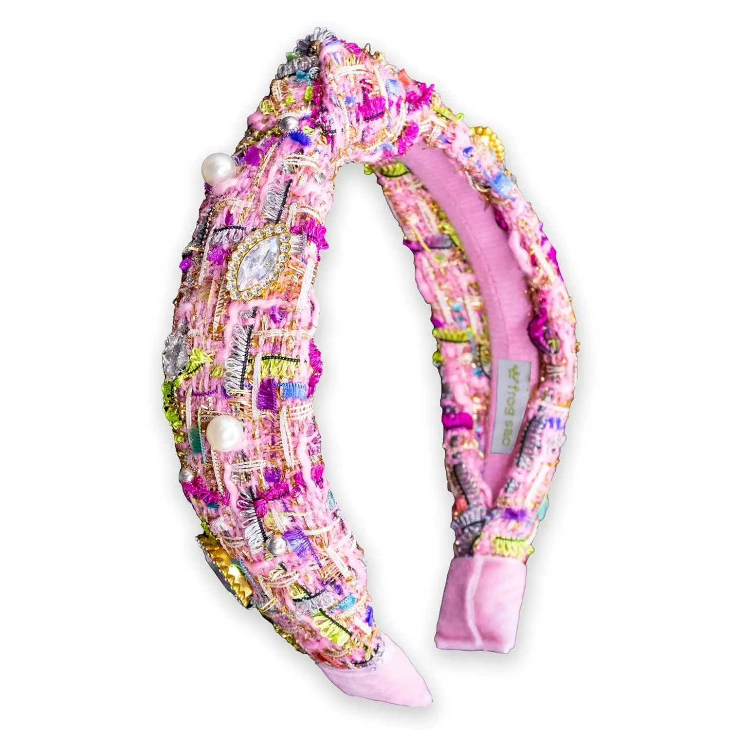 Knot Headband for Girls, Knotted Headbands for  , Rainbow Beaded Unicorn Hair Accessories ( Multicolor)