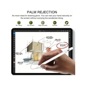 Stylus for iPad (2018-2024) with fast charging and palm rejection support, for iPad Pro M4 2024, for iPad Air M2 2024, for iPad Pro 11/12.9-inch, for iPad 10 6th Generation, for iPad Air 5th to 3rd Generation, for iPad Mini 6th/5th Generation