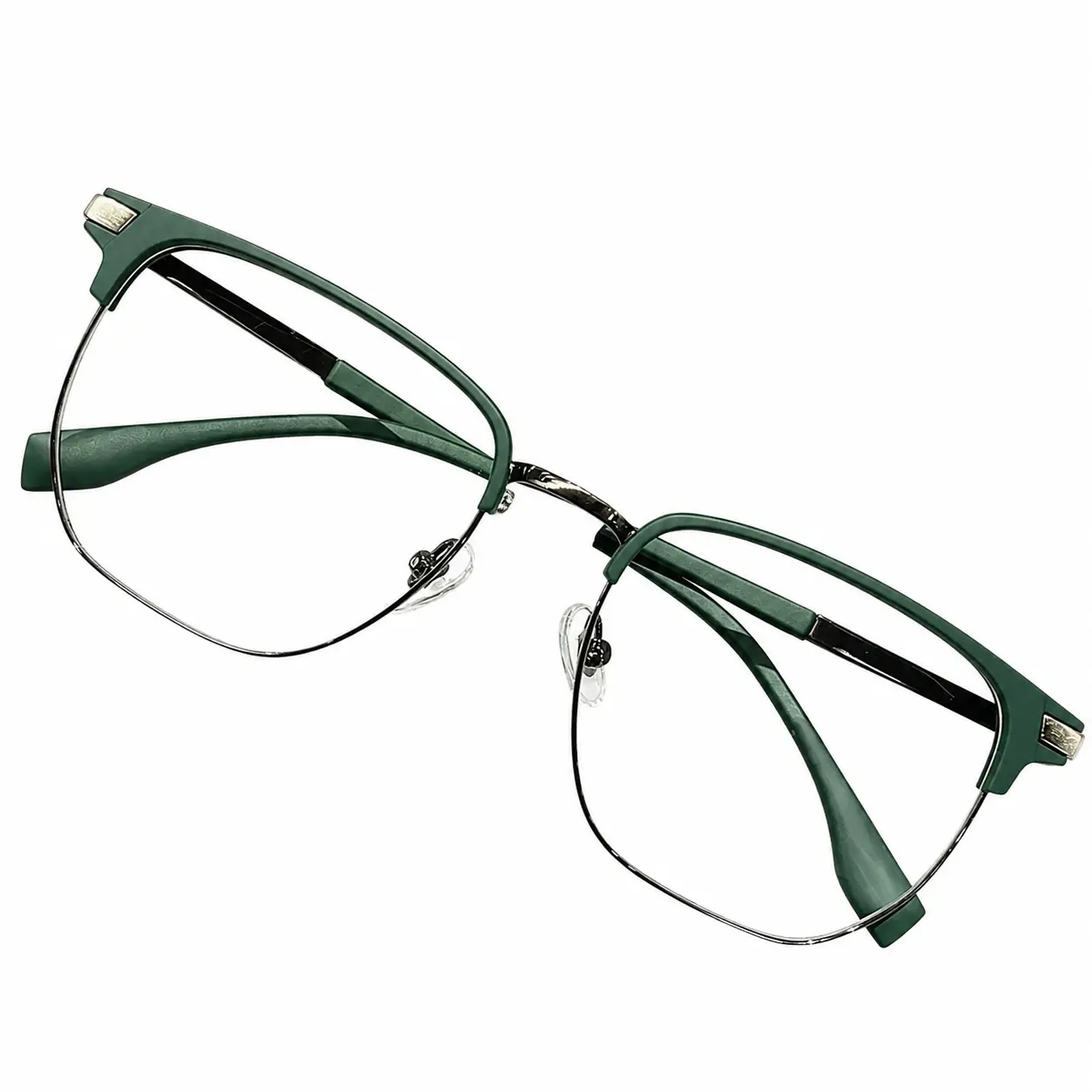 Lightweight minimalist square-frame eyeglasses for men featuring anti-blue-light HD clear lenses, designed for extended screen time during work, gaming, and daily use—comfortable, stylish, and optimized for digital eye strain relief in adults.