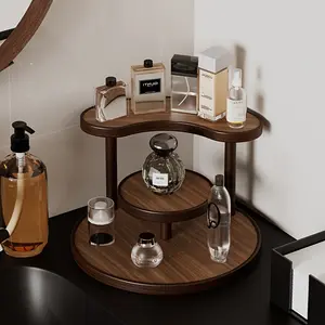 Perfume and jewelry display stand - Unique design, entrance desk storage rack, multi-layer lipstick, perfume and cosmetics organizer, makeup table skincare storage rack, practical and attractive for home use, exquisite gift for festivals