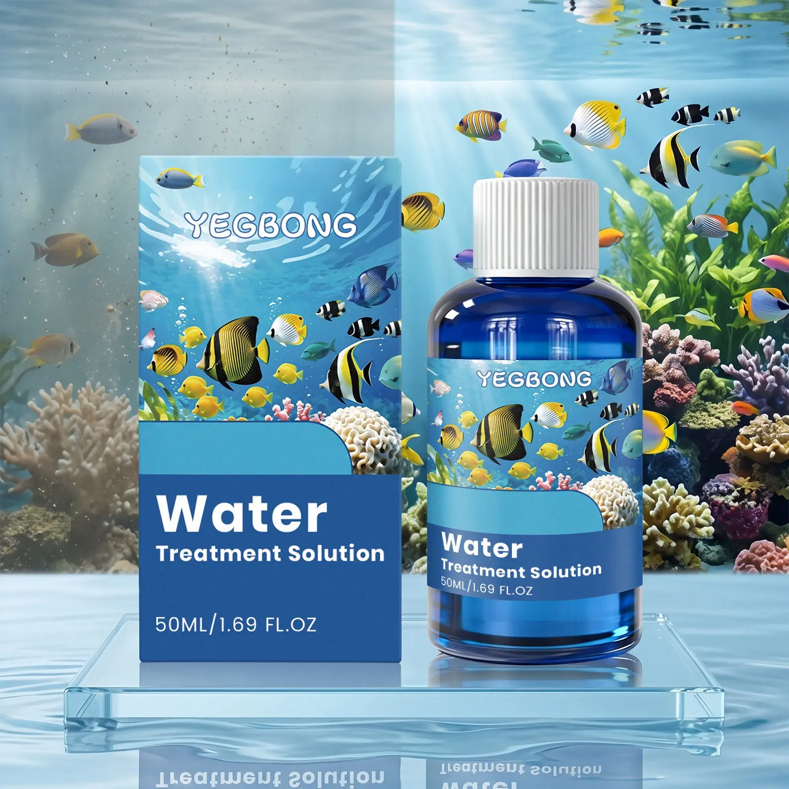 Water Clarifier for Home Use, Daily Household Water Purification, Clear Fish Tank Care, Aquatic Environment Cleaner, Essential Aquarium Maintenance