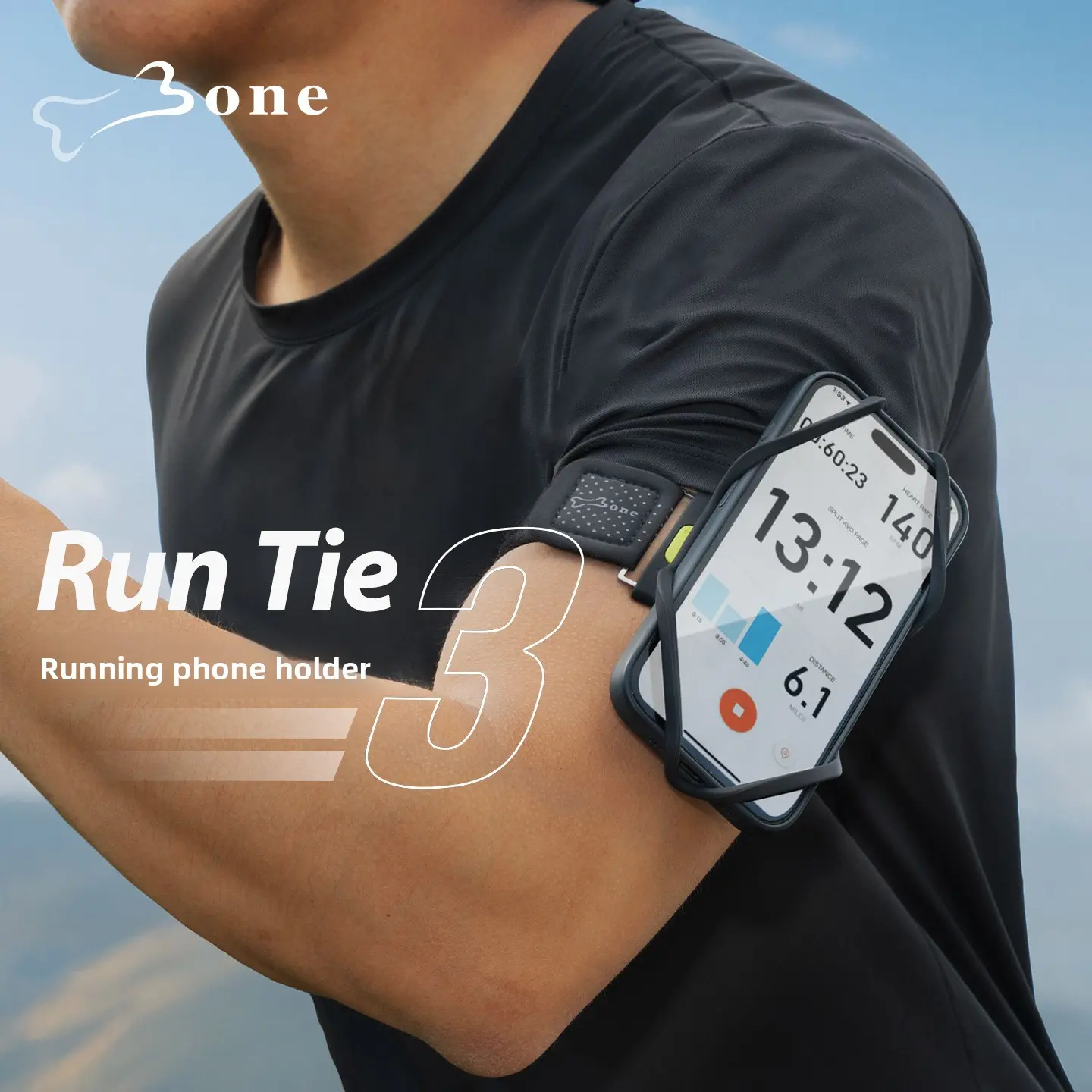 Elastic Silicone Running Phone Holder Armband - Unisex Adjustable Breathable Strap, Secure Lightweight Washable Design, Compatible with Most Smartphone Sizes for Gym Training, Jogging, Cycling