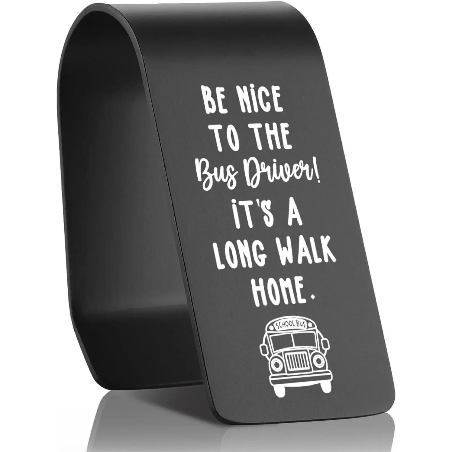 Engraved Stainless Steel  Visor Clip, Christian Inspirational  for Women Men Family , Religious Safe Driving Reminder  Driver Gifts EDG37