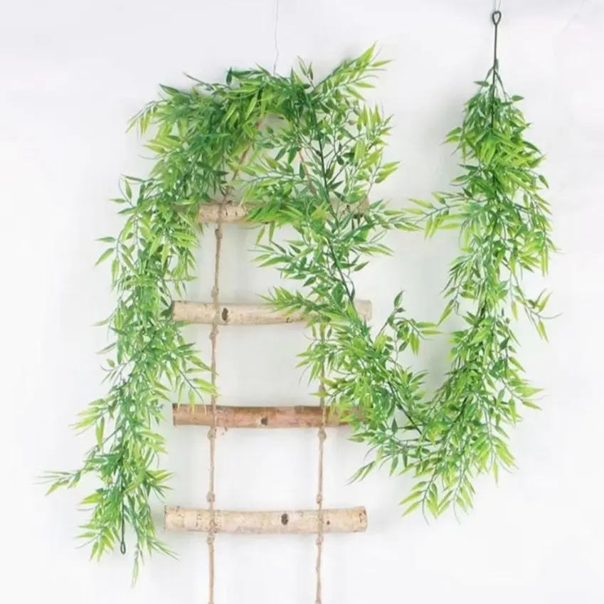 Real Touch Artificial Bamboo Leaves, Decorative Greenery for Home and Office, Perfect for Weddings and Parties, Elegant Decoration