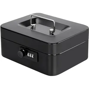 Box with  Tray and Combination Lock - Secure Medication Lock Box for  and Office Use, 7.87'' x 6.3'' x 3.54'' - Durable and Reliable  Solution