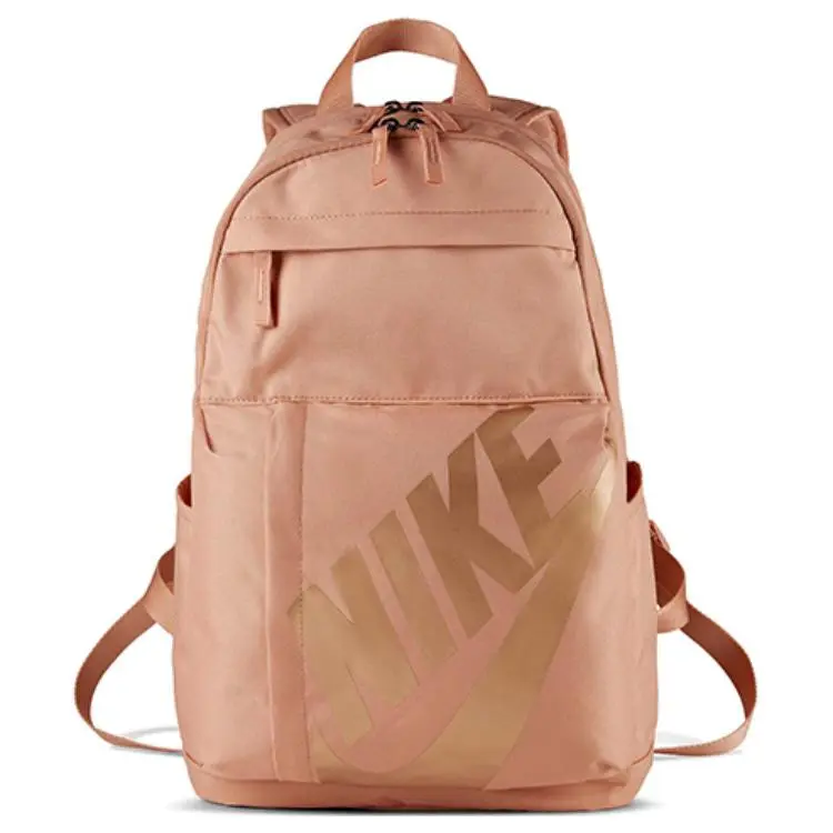 Nike Elemental Casual Sport Backpack for Men and Women, Logo-Emblazoned Polyester Design in Pink
