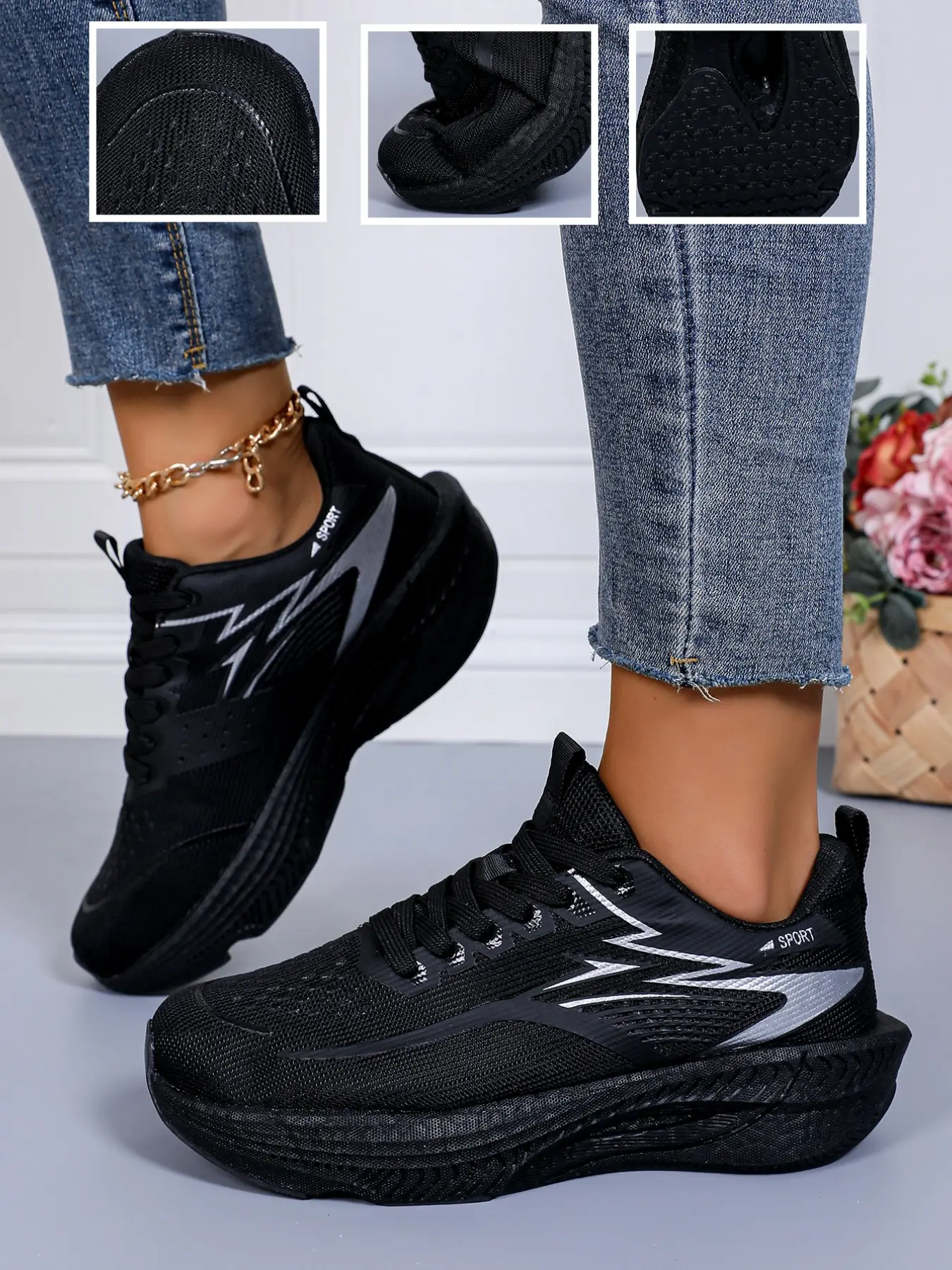 Women's Professional Carbon Board Running Shoes, Unisex Breathable Sports Shoes, Shock Absorption Design, Fashion Daily Training Shoes, Casual Running Shoes