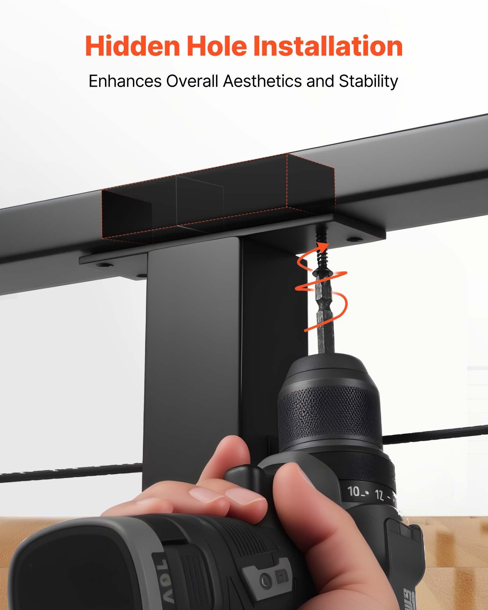 VEVOR 2 Pack Handrail Connectors, Flat Extension Stair Railing ...