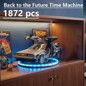 1872 Pcs Back to the Future Time Machine Model Kit, Detailed Figurine Set, Perfect Gift for Collectors, High-Quality Craftsmanship
