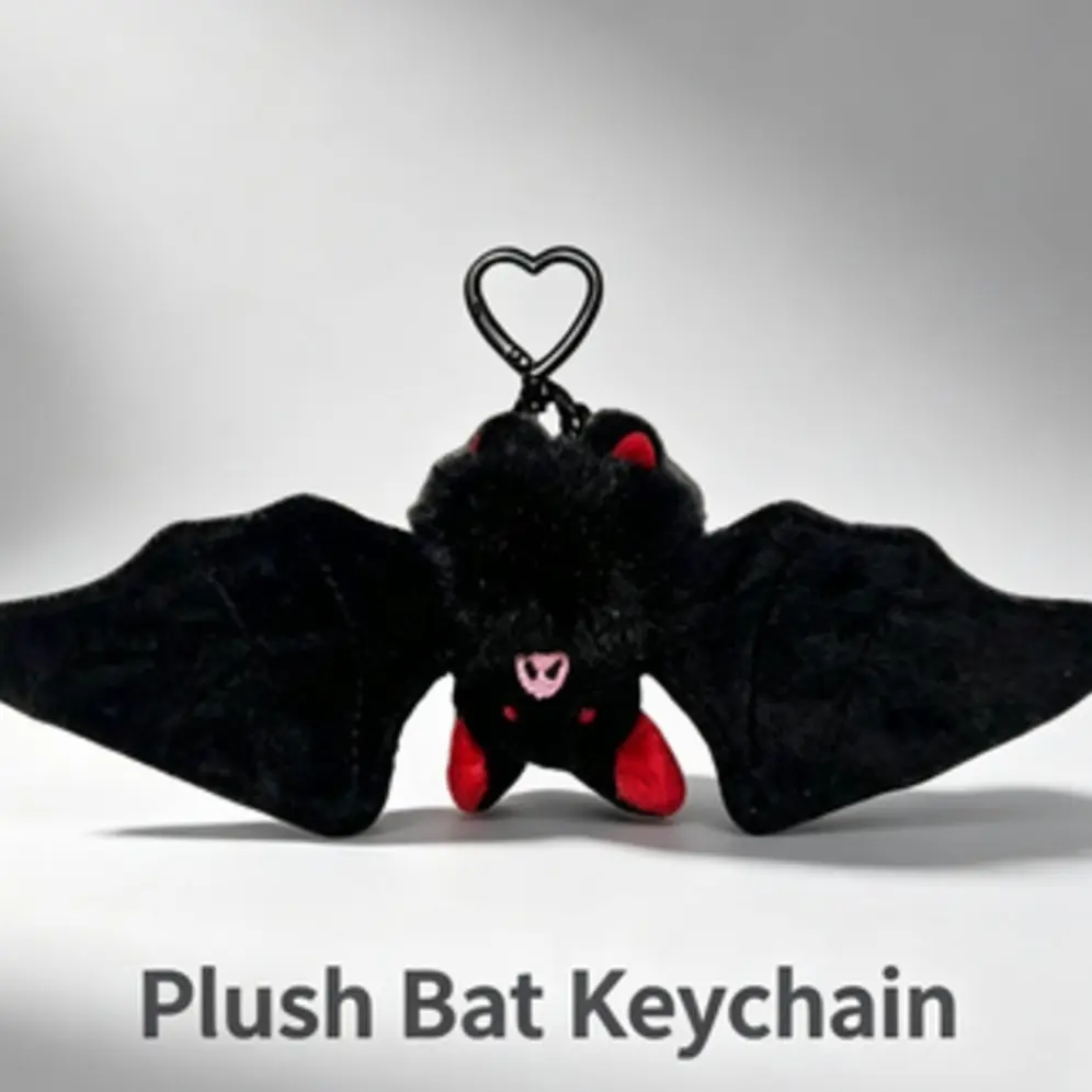 New Folding-Wing Bat Keychain, Creative Animal Pendant with Foldable Wings, Bag and Key Ornament, Cute Keychain Accessory, Animals Keychain Decor, Key Chain Accessories, Charismatic Keychain
