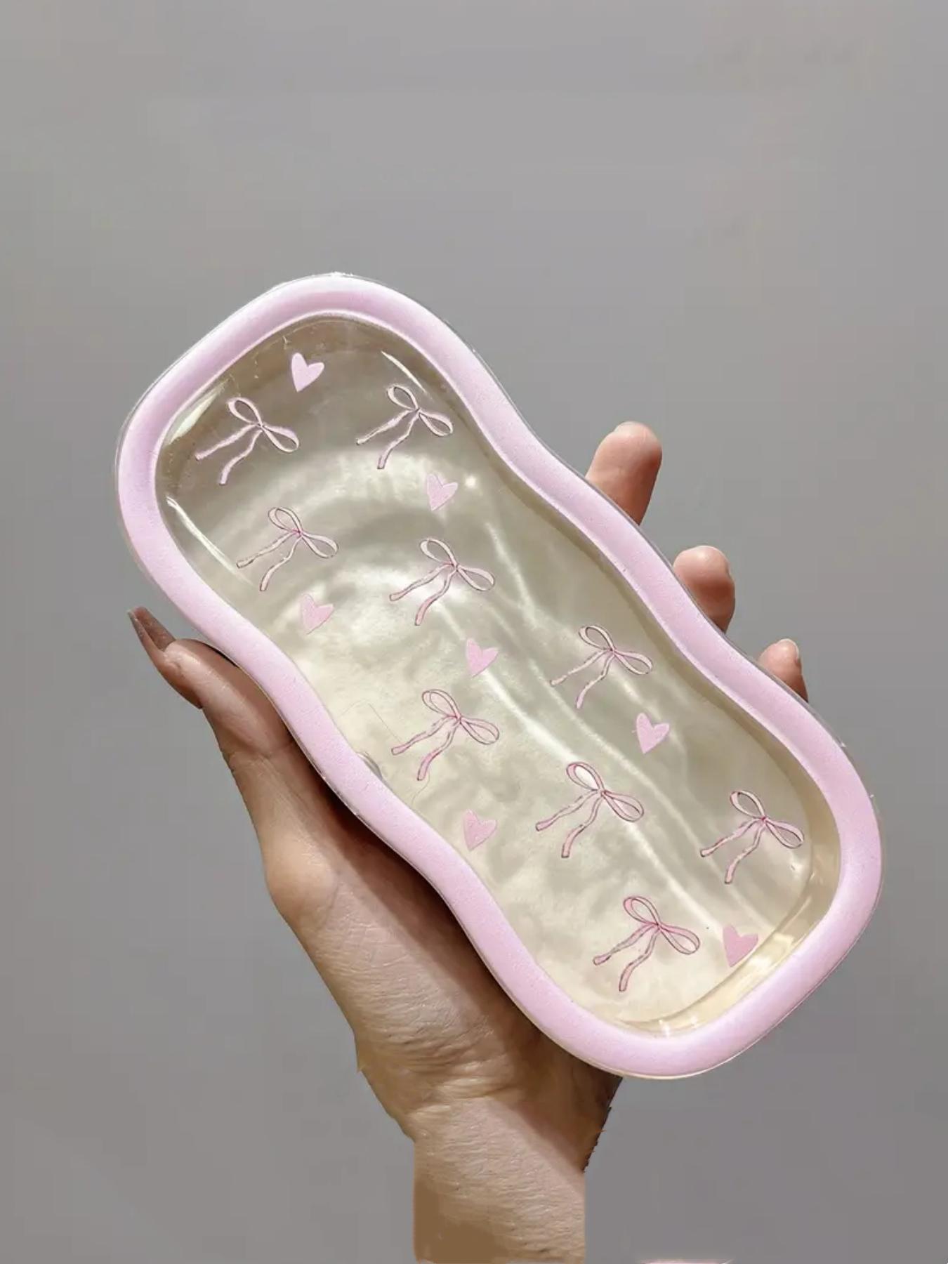 Heart & Bow Pattern Magnetic Glasses Case, Portable Sunglasses Case, Fashion Eyewear Accessories for Women & Men, Portable Sunglasses Organizer