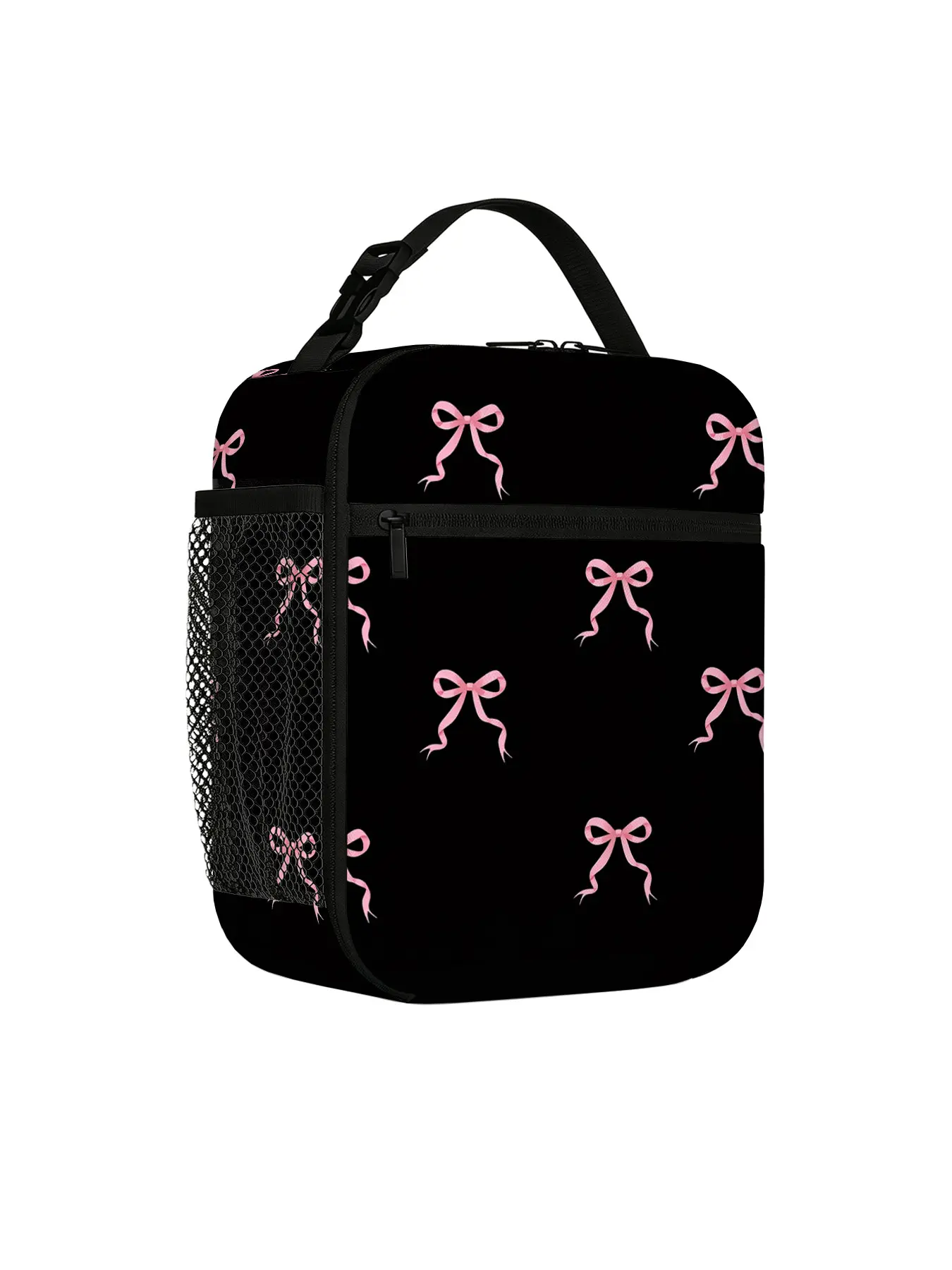 Bow Pattern Lunch Bags for wen, Insulated Bento Box,  Lunch bags for work,Portable Large Capacity, Leak-Proof, Suitable for Office and School Use