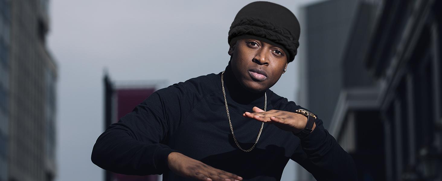 2 Packs Satin Lined Turban for Women & Men - Silky Halo Durag for Waves, Braids, Locs - Comfortable Sleeping Bonnet & Sleep Cap for Hair Protection