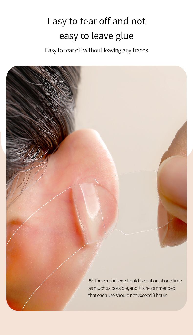 FaSoLa Elf Ear Stickers - Magic Stickers for Flat Ears to Transform into Protruding Ears, Fixing Stickers to Make Face Look Smaller, Correction Support Device
