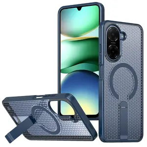 Redmi A5 4g/poco C71 Stand Phone Case, Magnetic Charging Protective Cover, Durable Design, Perfect Fit, Essential Accessory