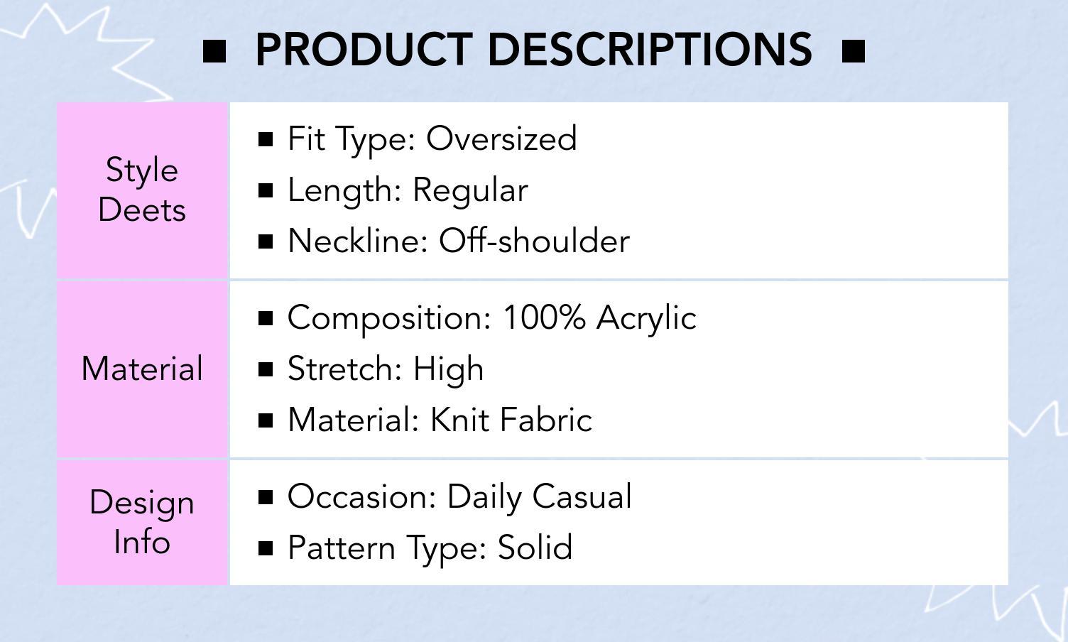 Cider Cable Knit Off-shoulder Lantern Sleeve Oversized Top