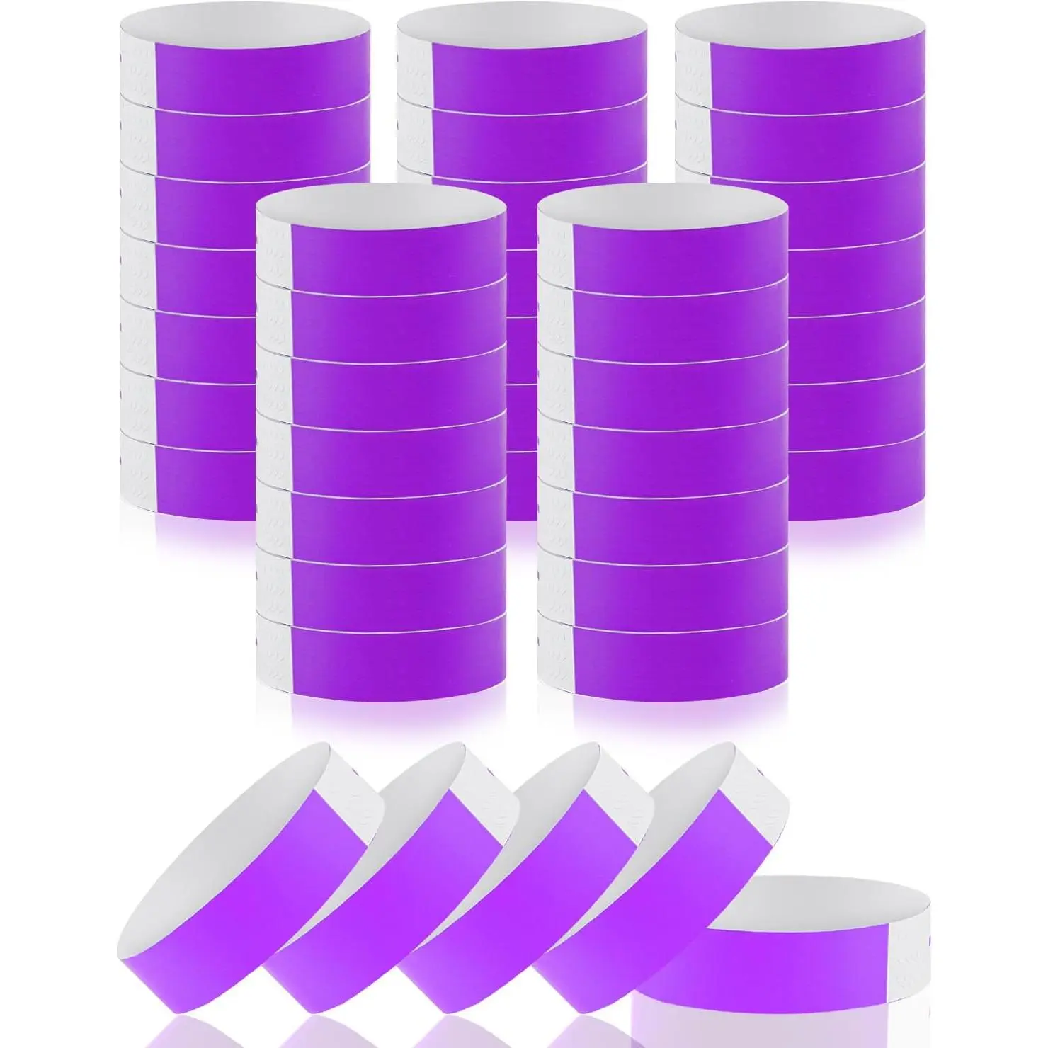 Paper Wristbands for Events, 500 count Disposable Wrist Bands,  | Self Adhesive, with  Layer,  Reuse, Bracelets for Vip Party  Events, Festivals, Club