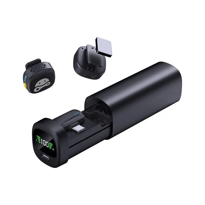 M42 Wireless Lavaliere Microphone with Sound Card - 1-in-1 Live Streaming Kit, Plug & Play Hands-Free Recorder, Portable Gadgets for Smartphone, iPhone, Android, Laptop, Tablet, Hands-Free Recording