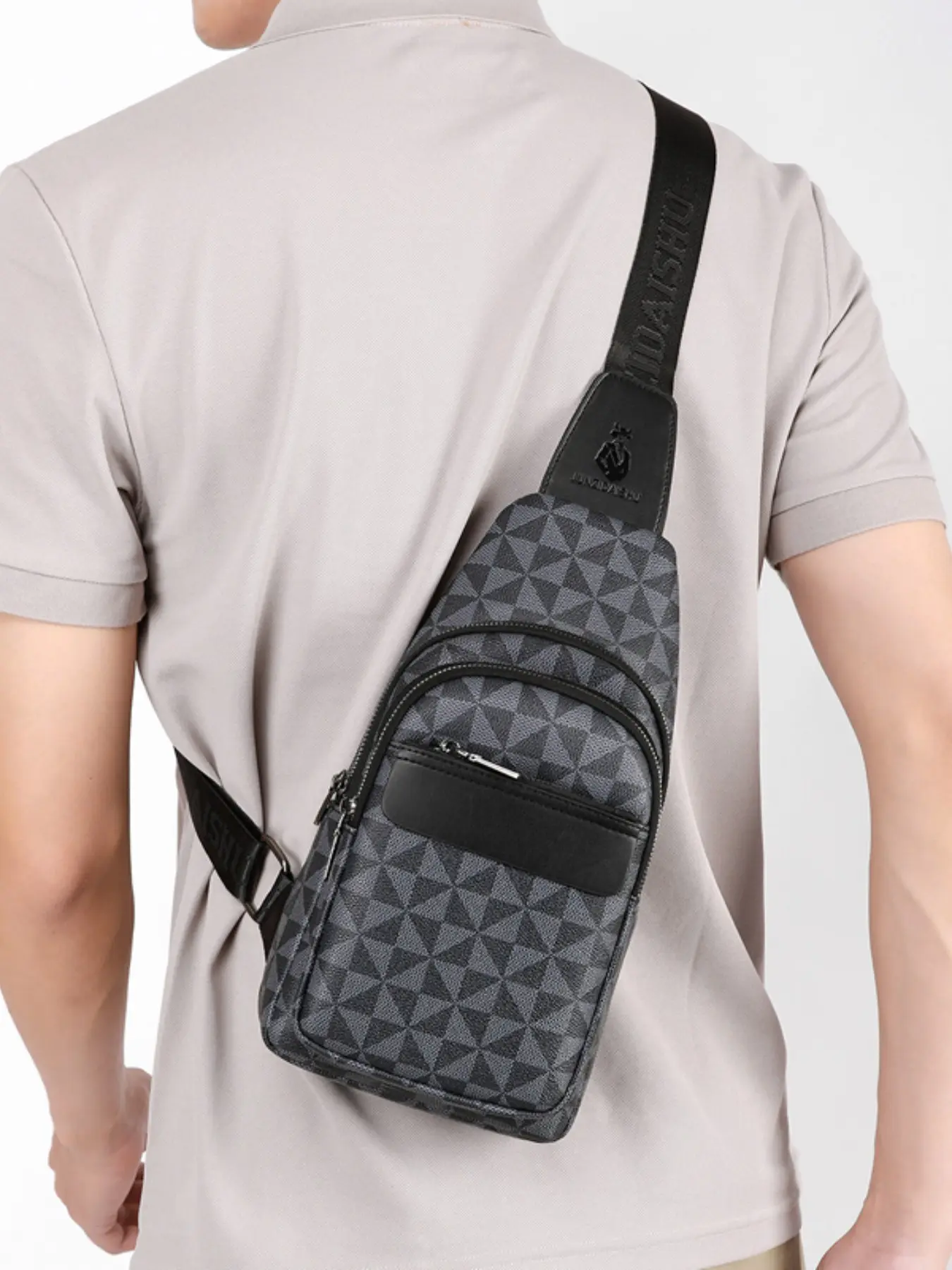 Men's Fashion Crossbody Bag, Shoulder Bag, Lightweight Business-Style Chest Pack, Multifunctional Sling Bag, Versatile and Stylish, Perfect for Daily Use, High-Quality Design