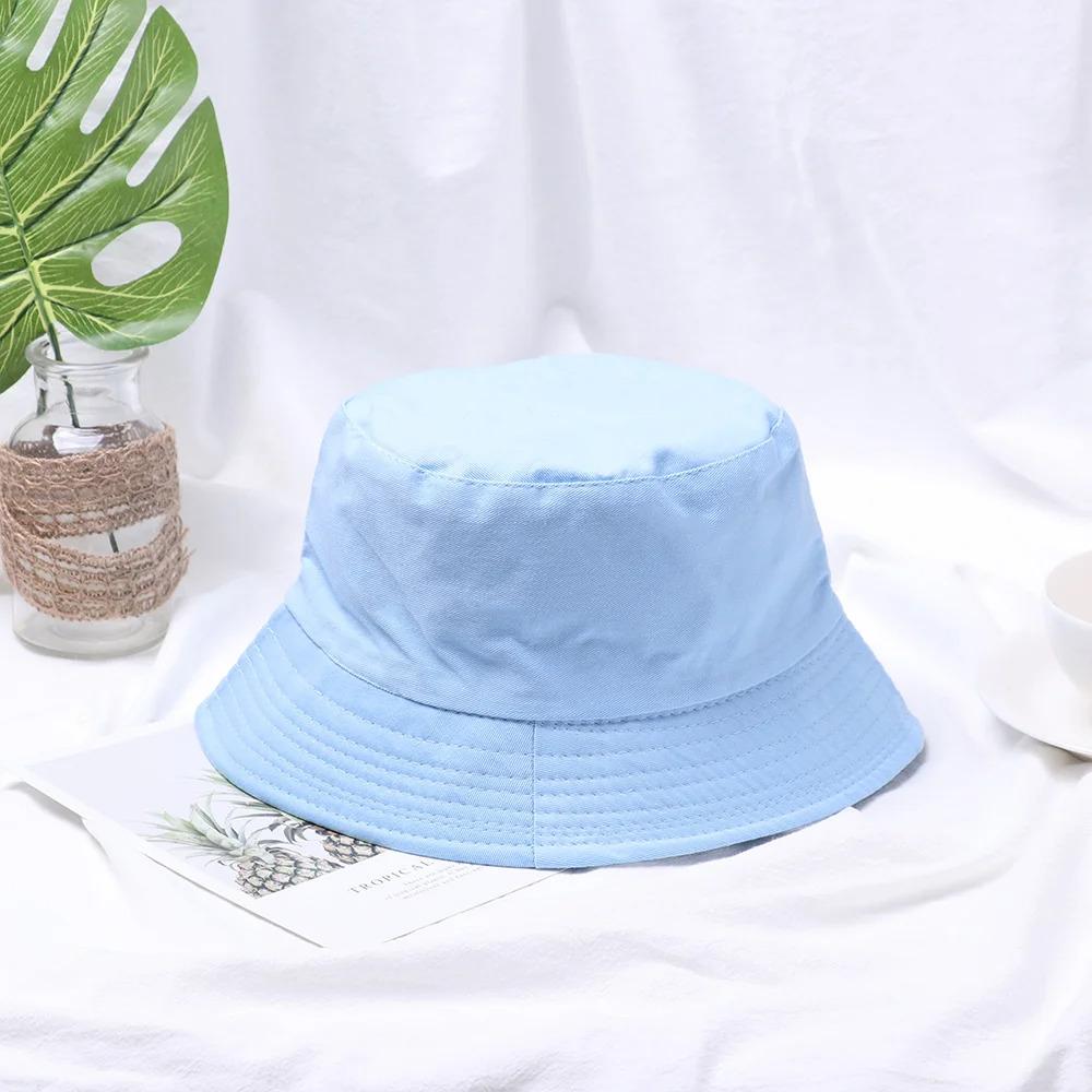 Foldable Bucket Hat Unisex Women Outdoor Sunscreen Hat Pure Color Fishing Hunting Cap Men Basin Chapeau Beach Cap