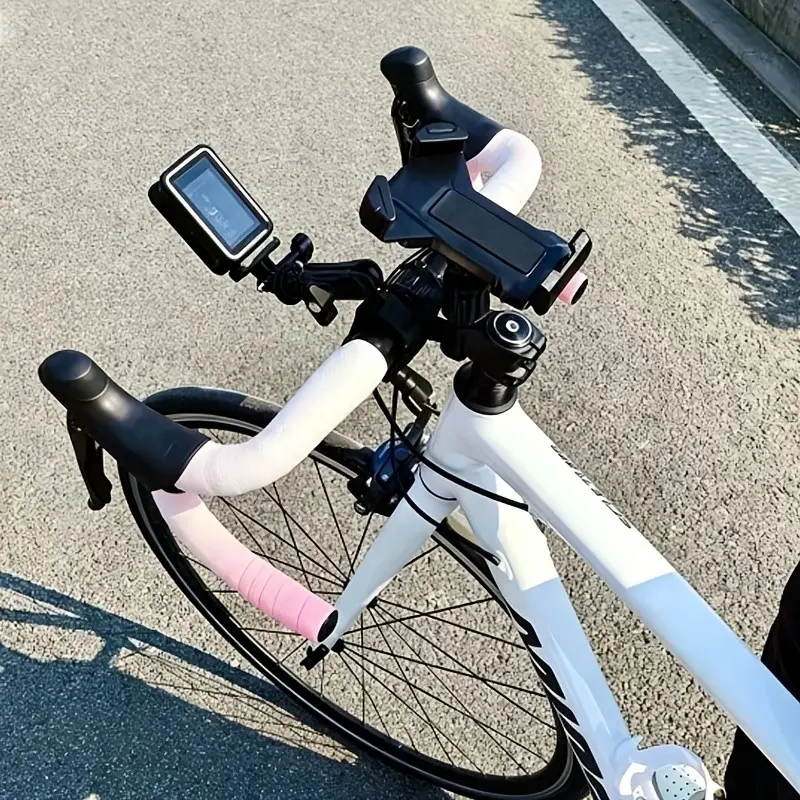 7pcs/set Anti-Slip Sweat-Proof Bike Handlebar Tape, Gradient Comfort Durable Shock Absorbing Band, Colorful Road Cycling Gear, 7 Colors