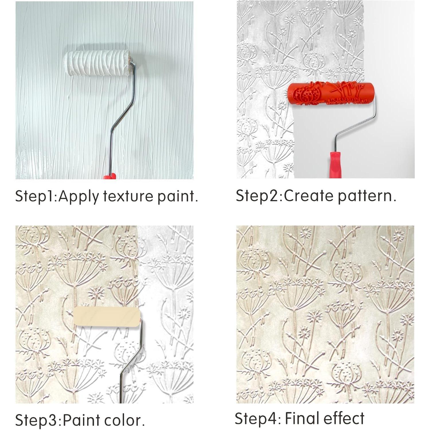 7'' Patterned Roller for Wall Decoration Classic Brick Embossing Texture Rubber Roller Decorative Household DIY Art Tool for Wall Decoration(EG346T) 7'' Patterned Roller for Wall Decoration Classic Brick Embossing Texture Rubber Roller Decorative Household DIY Art Tool for Wall Decoration(EG346T)