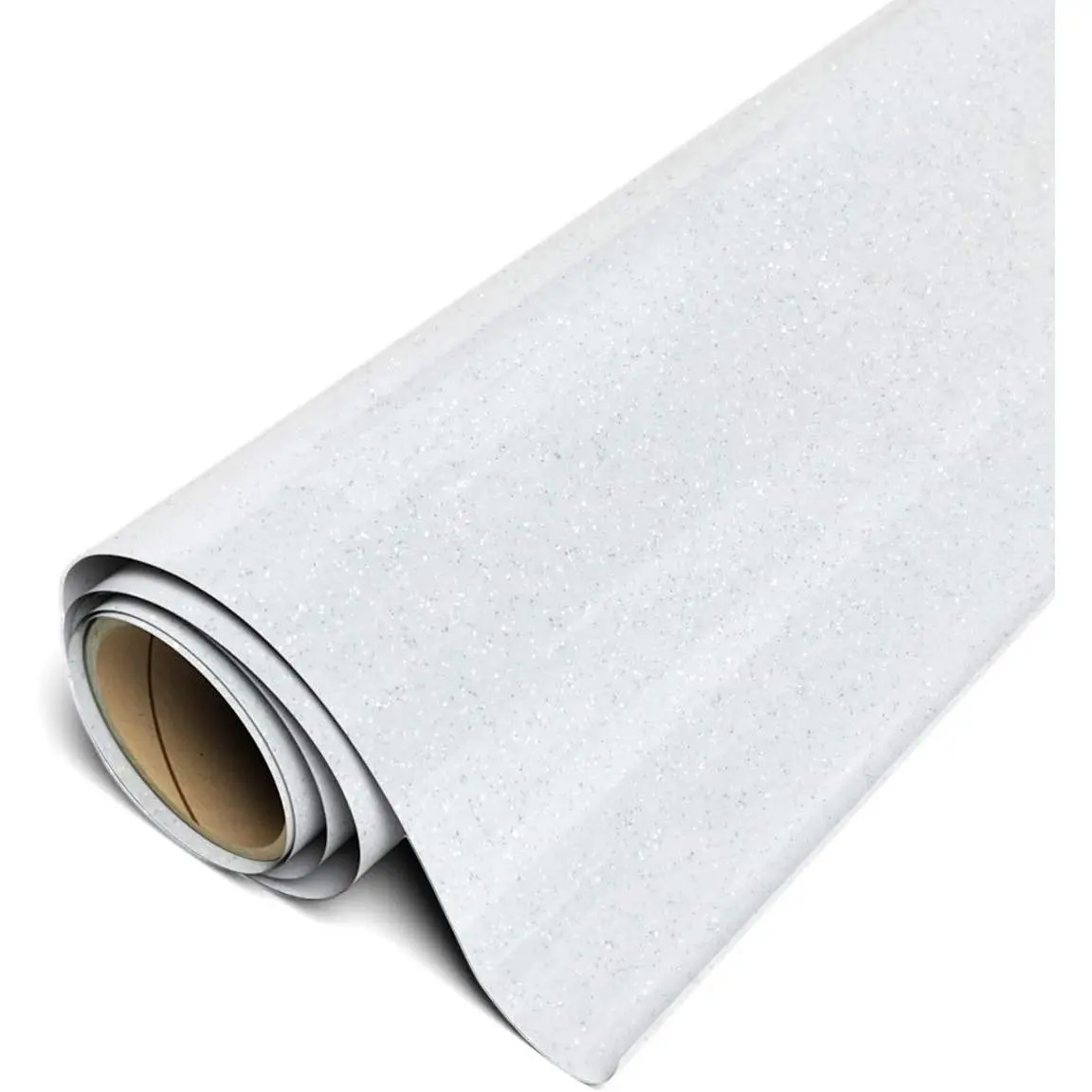 Glitter HTV 12"x3ft Roll (White) Iron  Heat Transfer Vinyl