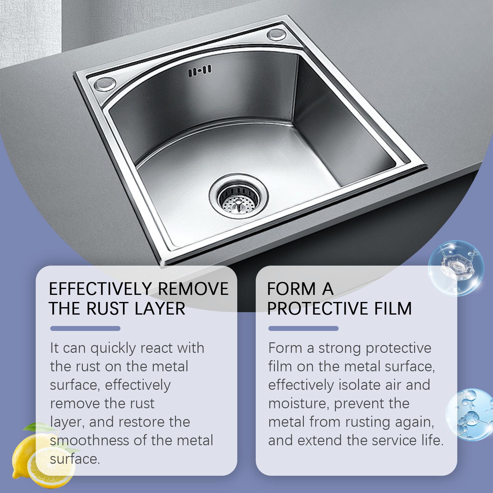 Jakehoe Steel Rust Remover, Bolt Screws Metal Rust Cleaner Rust Remover Household Rust Remover