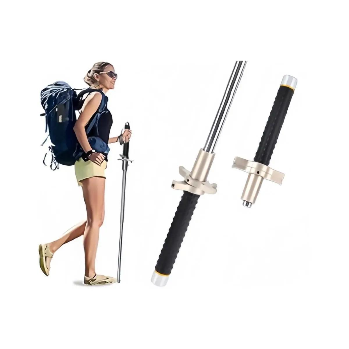Telescopic Shock-Absorbing Trekking Poles, Three-Section Aluminum Alloy Non-Slip Hiking Sticks, Outdoor Mountaineering and Cross-Country Walking Canes, Portable Mountaineering Equipment Telescopic Shock-Absorbing Trekking Poles, Three-Section Aluminum Alloy Non-Slip Hiking Sticks, Outdoor Mountaineering and Cross-Country Walking Canes, Portable Mountaineering Equipment