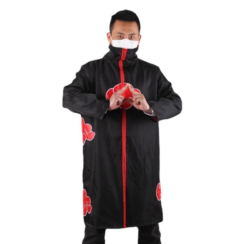 European American Halloween Cosplay Ninja Naruto Akatsuki Fourth Generation Cloak