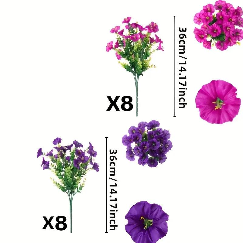 Artificial Flower (16pcs/set), Faux Decorative Flower for Home Garden, Porch, Window Box & Yard, Spring/Summer Artificial Flower Plant for Seasonal Celebrations #GLOBAL PICKS Artificial Flower (16pcs/set), Faux Decorative Flower for Home Garden, Porch, Window Box & Yard, Spring/Summer Artificial Flower Plant for Seasonal Celebrations #GLOBAL PICKS