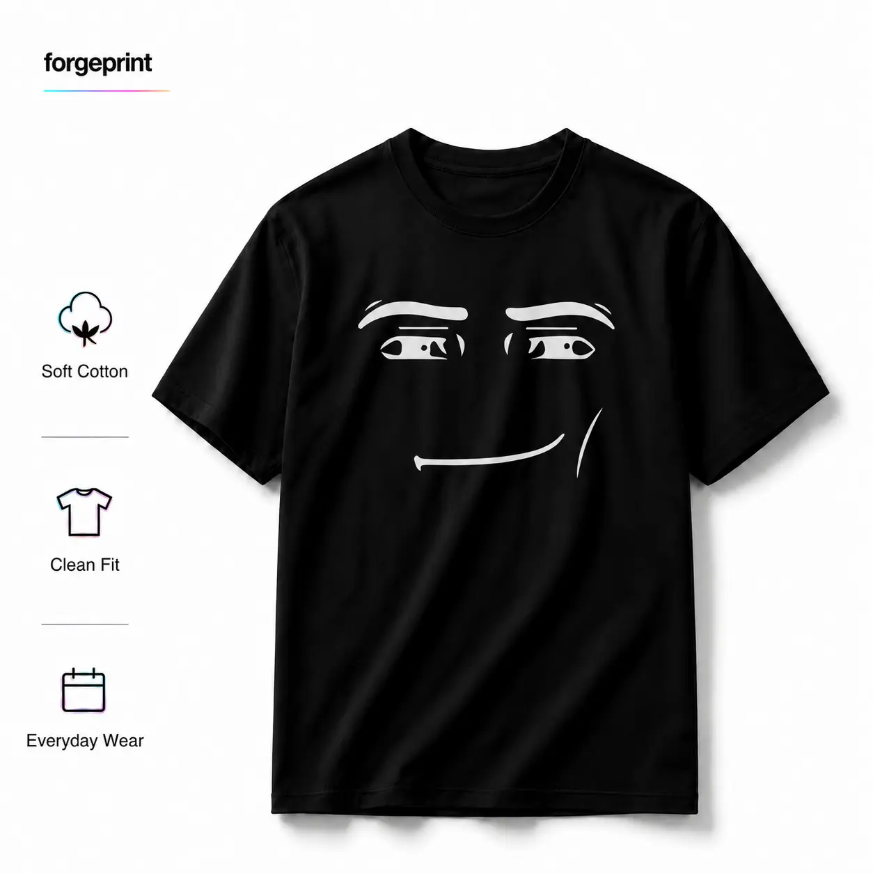 [100% Cotton] Roblox Man Face T-Shirt, Meme Shirt, Funny Shirt, Gift For Gamers , Classic Vintage T-Shirt Collection Adult Unisex T-Shirt Golf Gift T-Shirt For Men And Women